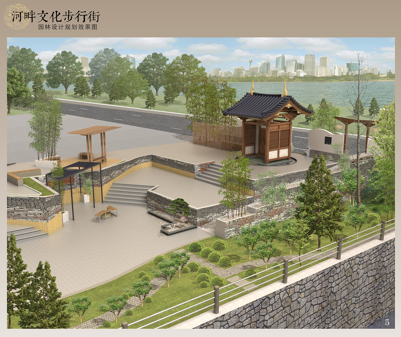 河畔文化美食街設(shè)計|空間|景觀設(shè)計|塑說即墨 